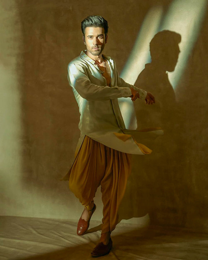 Pulkit Samrat in Ombre Silk Dupion Kurta