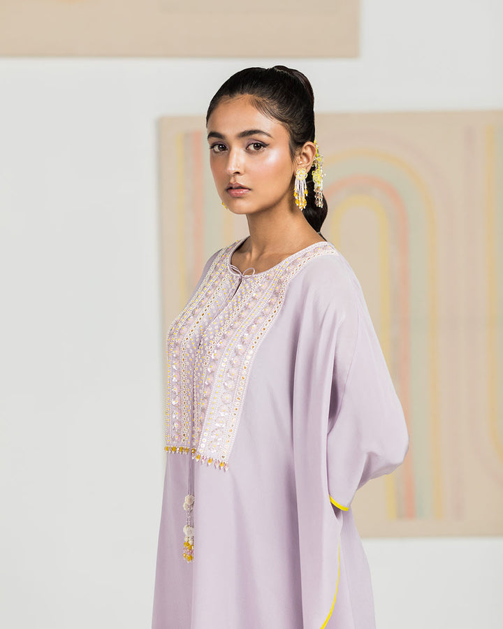 Lavender Embroidered Kaftan (JNPL 14)