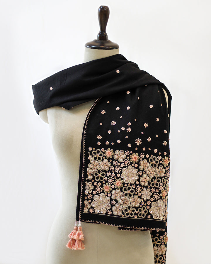 Floral Fusion Pashmina Shawl