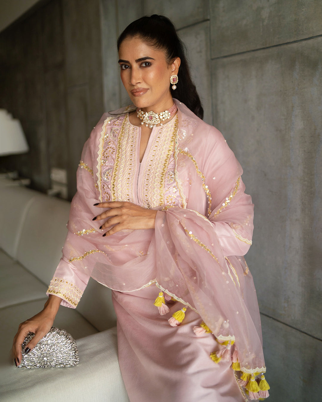 Alisha Pekha in Classic Silk Kurta Set