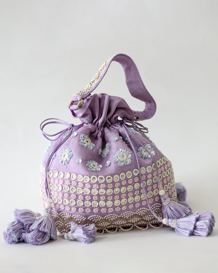 Inara Beads Potli in Lavender