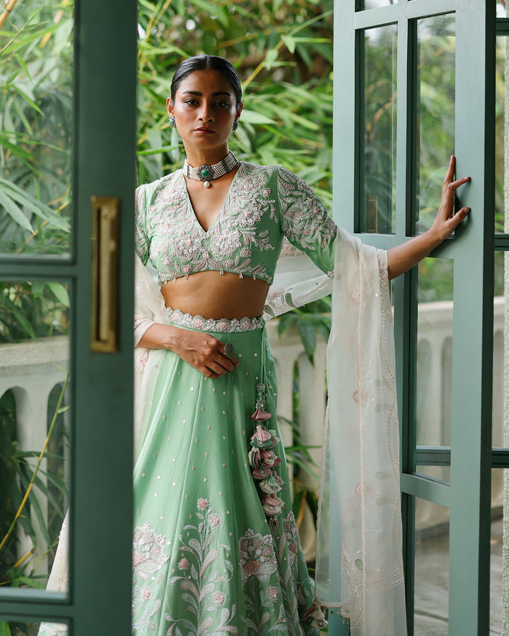 JADE GARDEN LEHENGA SET